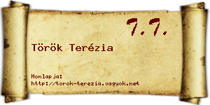 Török Terézia névjegykártya
